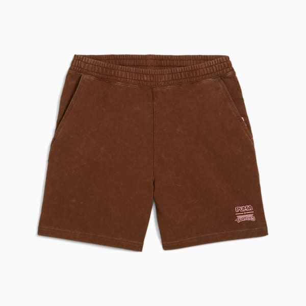 PUMA x TMNT Men's Relaxed 7" Shorts, Chocotart, extralarge